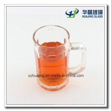 High Quality 500ml Empty Glass Beer Cup with Handle